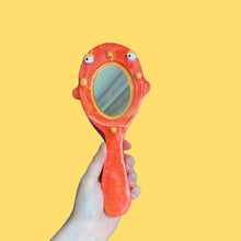 Load image into Gallery viewer, Tropical Punch Marble Hand-Held Mirror (One-Off)
