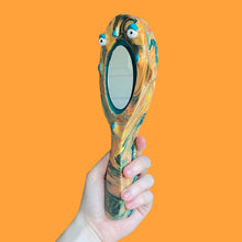 Load image into Gallery viewer, Teal Marble Hand-Held Mirror (One-Off)