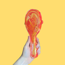 Load image into Gallery viewer, Tropical Punch Marble Hand-Held Mirror (One-Off)