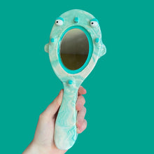 Load image into Gallery viewer, Mint Marble Hand-Held Mirror (One-Off)