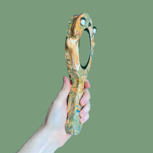 Load image into Gallery viewer, Earthy Marble Hand-Held Mirror (One-Off)