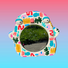 Load image into Gallery viewer, Abstract Stand-Up Mirror in White