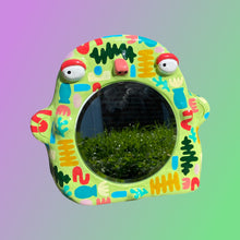 Load image into Gallery viewer, Abstract Stand-Up Mirror in Green