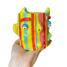 Load image into Gallery viewer, 'Stripes and Horns' Devil Pot
