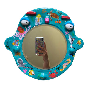 'Your Very Own Ponky Aquarium' BIG Ponky Wall Mirror (one-off design)