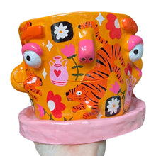 Load image into Gallery viewer, 'Tiger' Large Plant Pot (one-off)