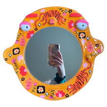 Load image into Gallery viewer, 'Tiger's' BIG Ponky Wall Mirror (one-off design)