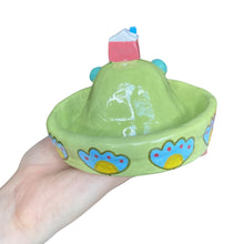 Load image into Gallery viewer, 'Retro Flowers' House on the Hill Dish (One-Off)