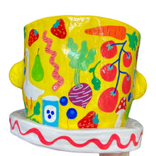 Load image into Gallery viewer, 'Farmers Market' Large Plant Pot