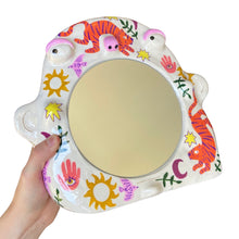 Load image into Gallery viewer, 'Boho Tiger' Stand-Up Mirror (one-off)