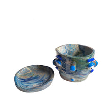Load image into Gallery viewer, NEW Blue Marble Large Plant Pot (One-Off)