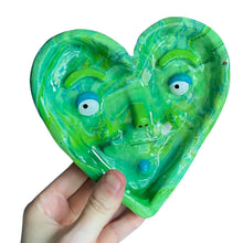 Load image into Gallery viewer, 'Blue and Green' Heart Dish
