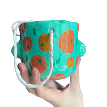 Load image into Gallery viewer, 'A Bunch of Oranges' Hanging Pot