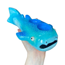 Load image into Gallery viewer, Aquamarine Whale Shark Tealight Candle Holder (One-Off)