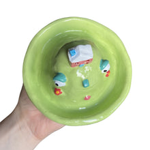 Load image into Gallery viewer, 'Retro Flowers' House on the Hill Dish (One-Off)