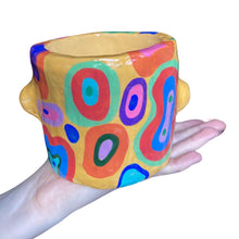 Load image into Gallery viewer, 'Orange Abstract' Chunky Pot (One-Off)