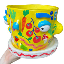 Load image into Gallery viewer, 'Farmers Market' Large Plant Pot