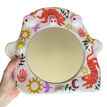 Load image into Gallery viewer, 'Boho Tiger' Stand-Up Mirror (one-off)