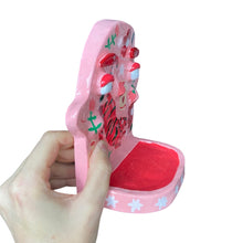 Load image into Gallery viewer, 'Pink & Red Tigers' Ponky Wall Shelf (One-Off)