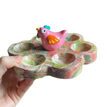 Load image into Gallery viewer, 'Colourful Marble' Egg Holder (one-off)