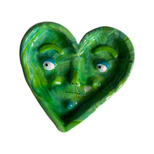 Load image into Gallery viewer, 'Blue and Green' Heart Dish