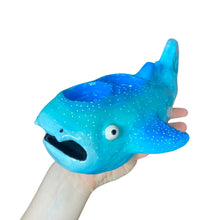 Load image into Gallery viewer, Aquamarine Whale Shark Tealight Candle Holder (One-Off)