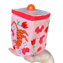 Load image into Gallery viewer, 'Pink Tiger' Storage Jar (One-Off)