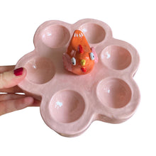 Load image into Gallery viewer, 'Pink and orange' Egg Holder (one-off)
