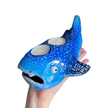 Load image into Gallery viewer, Blue Whale Shark Tealight Candle Holder (One-Off)