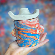 Load image into Gallery viewer, Multi-Colour Marble Cowboy (One-Off)