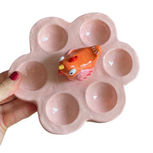 Load image into Gallery viewer, 'Pink and orange' Egg Holder (one-off)