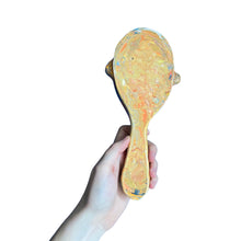 Load image into Gallery viewer, Hand-Held 'Yellow and Blue Marble' Mirror