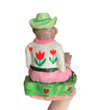 Load image into Gallery viewer, Tulips Cowboy Campfire Candle Holder (One-off)