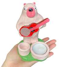 Load image into Gallery viewer, NEW Light Pink Bear Candle Holder / Matchstick Striker