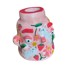 Load image into Gallery viewer, 'Pink Rabbits' Lamp Base (One-Off)