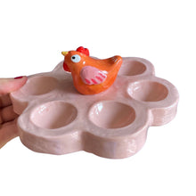Load image into Gallery viewer, 'Pink and orange' Egg Holder (one-off)