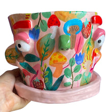Load image into Gallery viewer, 'Bright Florals' Large Plant Pot (one-off)