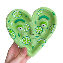 Load image into Gallery viewer, 'Lovely Limes' Heart Dish