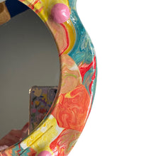 Load image into Gallery viewer, 'Marbled' BIG Ponky Wall Mirror (one-off design)