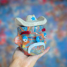 Load image into Gallery viewer, Multi-Colour Marble Cowboy (One-Off)