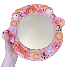 Load image into Gallery viewer, 'Boho Tigers' BIG Ponky Wall Mirror (one-off)