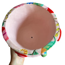Load image into Gallery viewer, 'Bright Florals' Large Plant Pot (one-off)