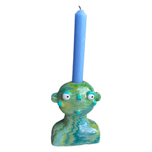 Load image into Gallery viewer, Green Marble Candlestick Holder (one-off)