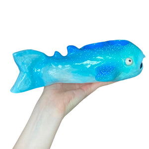 Aquamarine Whale Shark Tealight Candle Holder (One-Off)