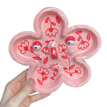 Load image into Gallery viewer, 'Pink & Red' Flower Dish (One-off)