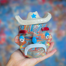 Load image into Gallery viewer, Multi-Colour Marble Cowboy (One-Off)
