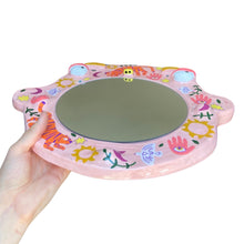 Load image into Gallery viewer, 'Boho Tigers' BIG Ponky Wall Mirror (one-off)