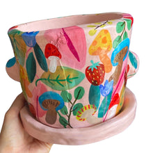 Load image into Gallery viewer, 'Bright Florals' Large Plant Pot (one-off)