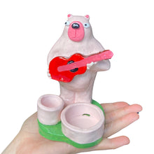 Load image into Gallery viewer, NEW Light Pink Bear Candle Holder / Matchstick Striker
