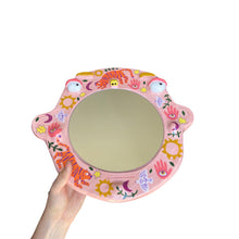 Load image into Gallery viewer, 'Boho Tigers' BIG Ponky Wall Mirror (one-off)
